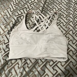 Lululemon Athletica Crisscross Back Sports Bra - Cream